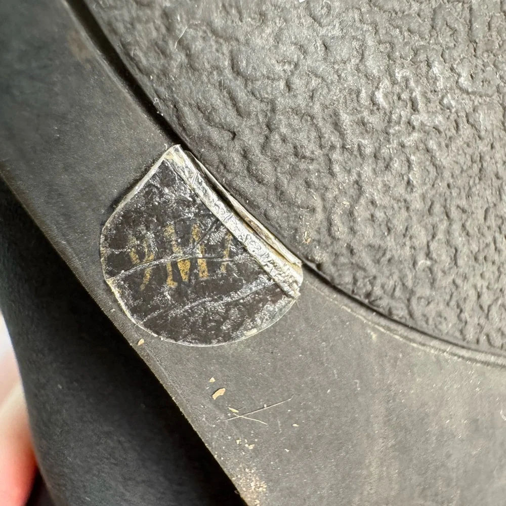 Lucky Brand Women Black Soft Leather Slip On Loafers Wood‎ Heel Size 9